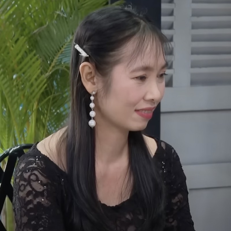  Chị Nhẫn mong muốn tìm người đàn ông là trụ cột gia đình. (Ảnh: Chụp màn hình Hẹn ăn trưa)