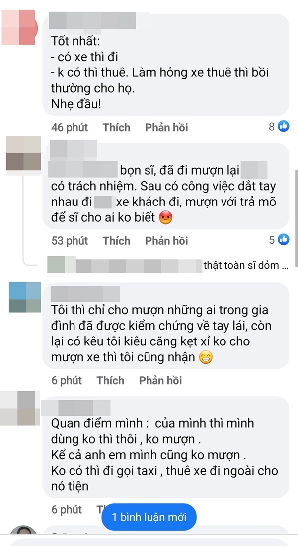  Nhiều người cho rằng tốt nhất không nên cho bất kỳ ai mượn xe.&nbsp;(Ảnh: Chụp màn hình Oto+)