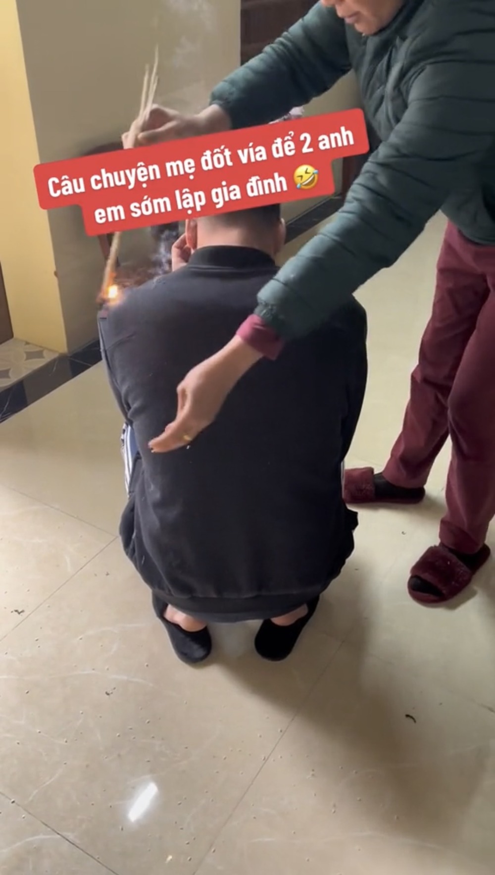  Người mẹ rất tâm huyết với lần giải 