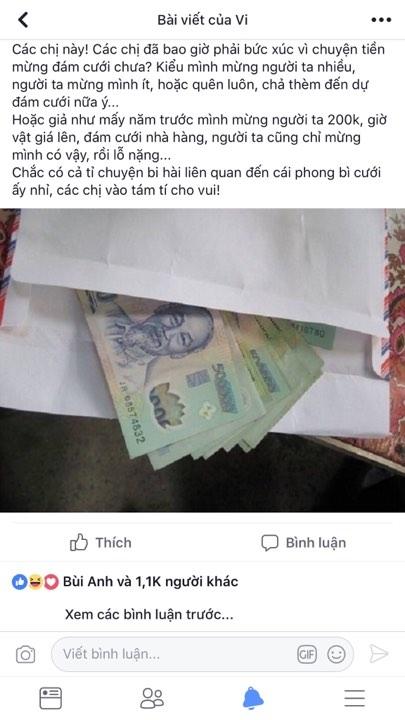 Dân mạng tranh cãi việc đi phong bì đám cưới với giá sàn 300k-11