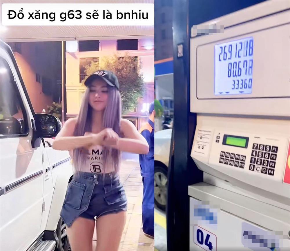 Quay clip đổ xăng G63, Trang Nemo bị chửi sấp mặt-1