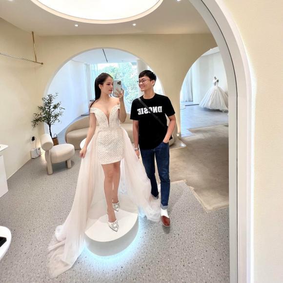 Bồ cũ Quang Hải thử váy cưới, chuẩn bị hôn lễ khủng ở Sài Gòn-3