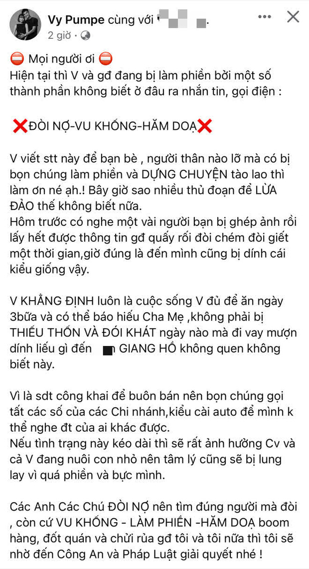 Vợ Mạc Văn Khoa khẳng định bố mẹ không mượn nợ, việc bị hăm doạ, vu khống đang khiến cuộc sống cô bị ảnh hưởng nghiêm trọng