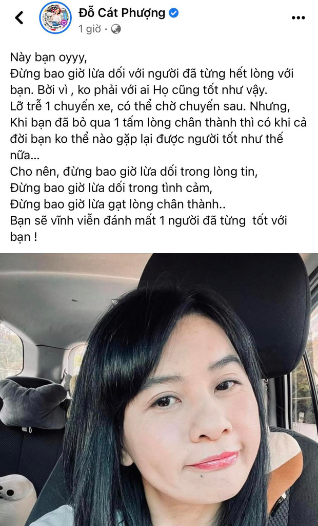 Cát Phượng bất ngờ đăng đàn đầy ẩn ý