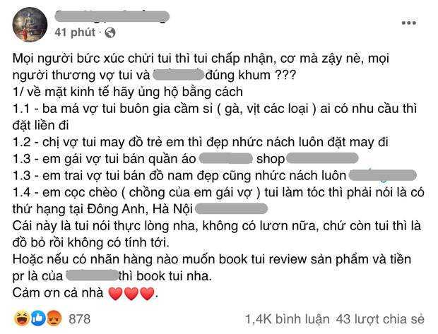 C.T.S đã xóa hết những status gây ngao ngán thế này, đồng thời khóa luôn Facebook