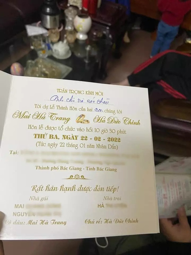 Thiệp cưới của Hà Đức Chinh - Mai Hà Trang