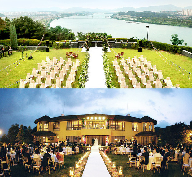 Đám cưới được tổ chức tại khách sạn đắt đỏ cùng view hướng ra sông Hàn tuyệt đẹp