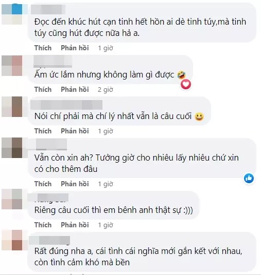 Cư dân mạng thích thú với chia sẻ của ông xã Thanh Thúy.