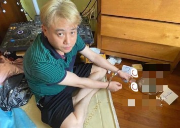 Hình ảnh diễn viên hài Hữu Tín khi bị phát hiện dùng chất cấm