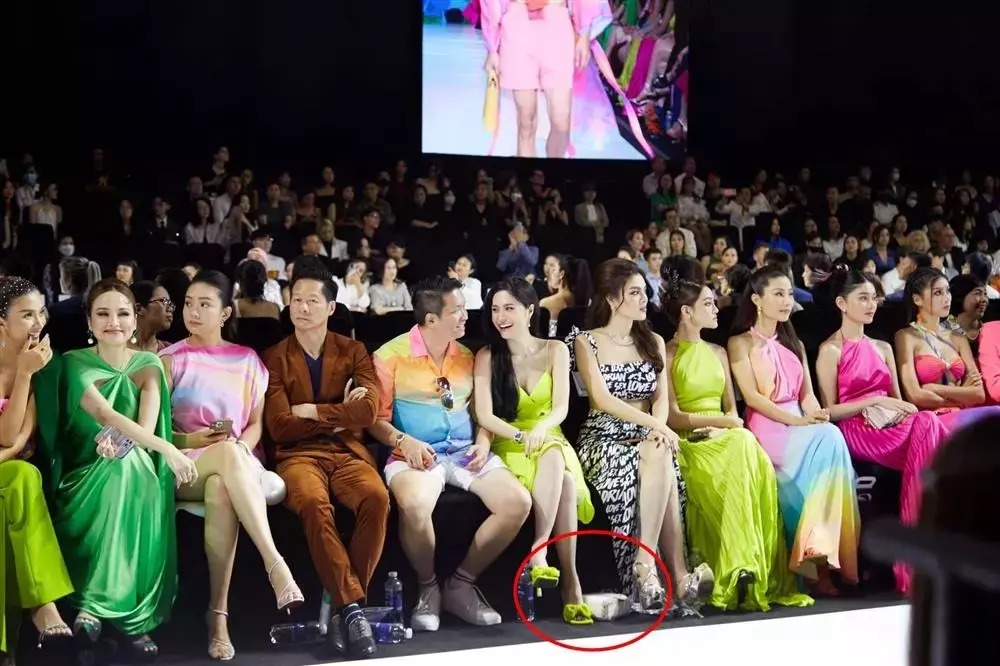 Đoàn Di Băng vứt vạ vật túi Dior da cá sấu dưới chân khi đi dự show thời trang