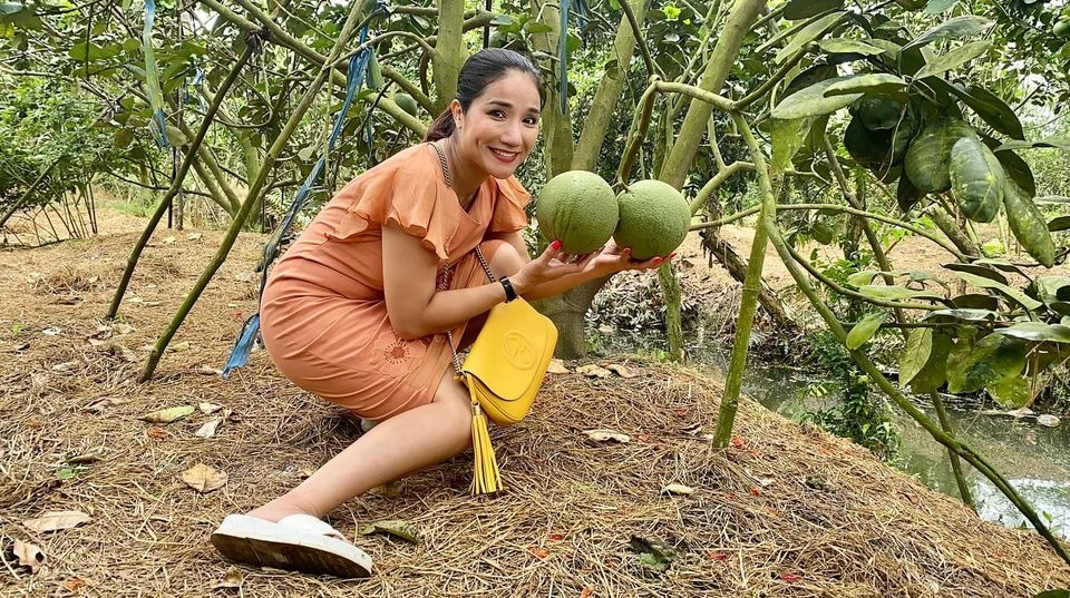Cát Tường chia sẻ khoảnh khắc đời thường.
