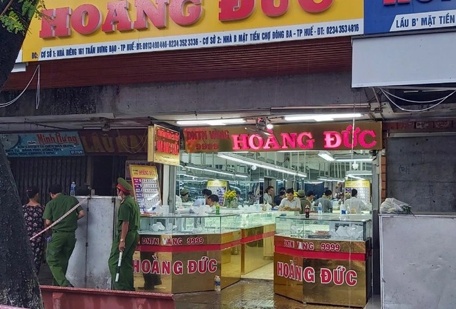 Tiệm vàng Hoàng Đức, nơi xảy ra vụ án.