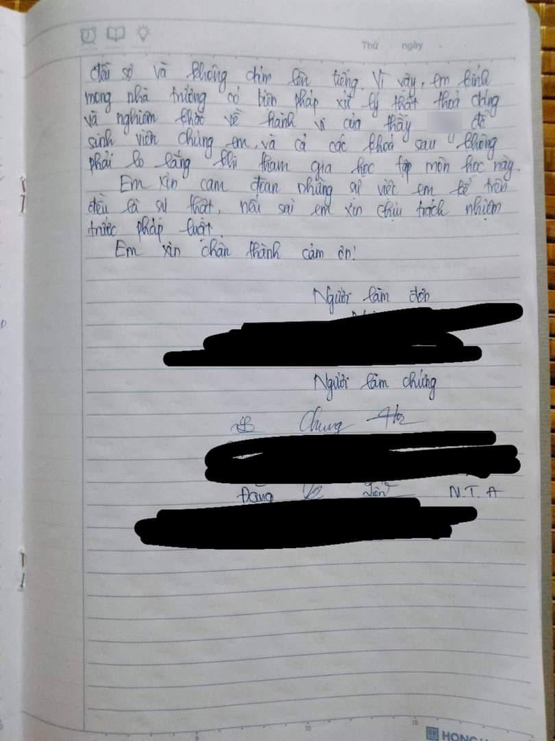 Xôn xao 2 nữ sinh làm đơn tố 1 nam giảng viên quấy rối tình dục trong kỳ học quân sự - 5