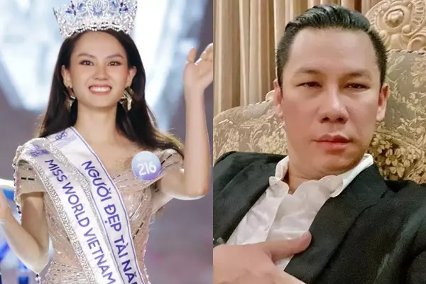 Mai Phương chụp cùng mẹ ngày đăng quang Hoa hậu.