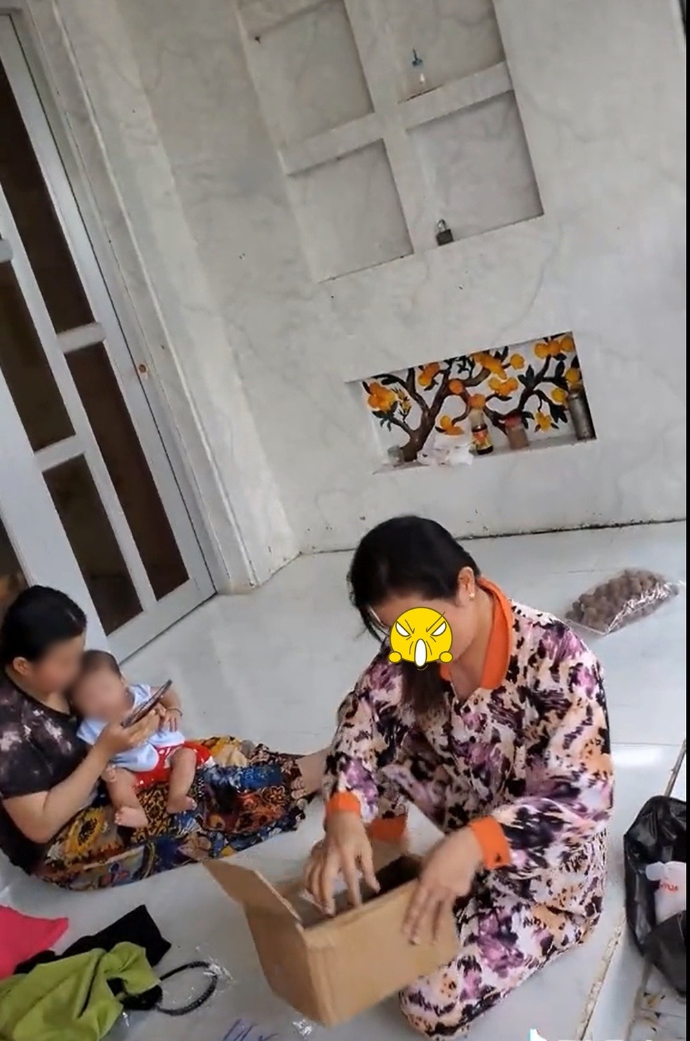 Gói hàng đã được chị khui ra.&nbsp;(Ảnh: Chụp màn hình TikTok C.D.G.H.)