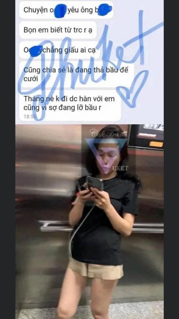 Mạng xã hội tiếp tục rộ lên tin đồn Phương Oanh mang thai, kèm theo đó là hình ảnh nữ diễn viên lộ bụng to lùm lùm