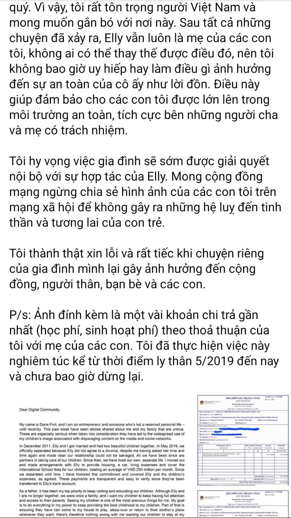 Toàn bộ bài đăng của chồng Elly Trần trên trang cá nhân