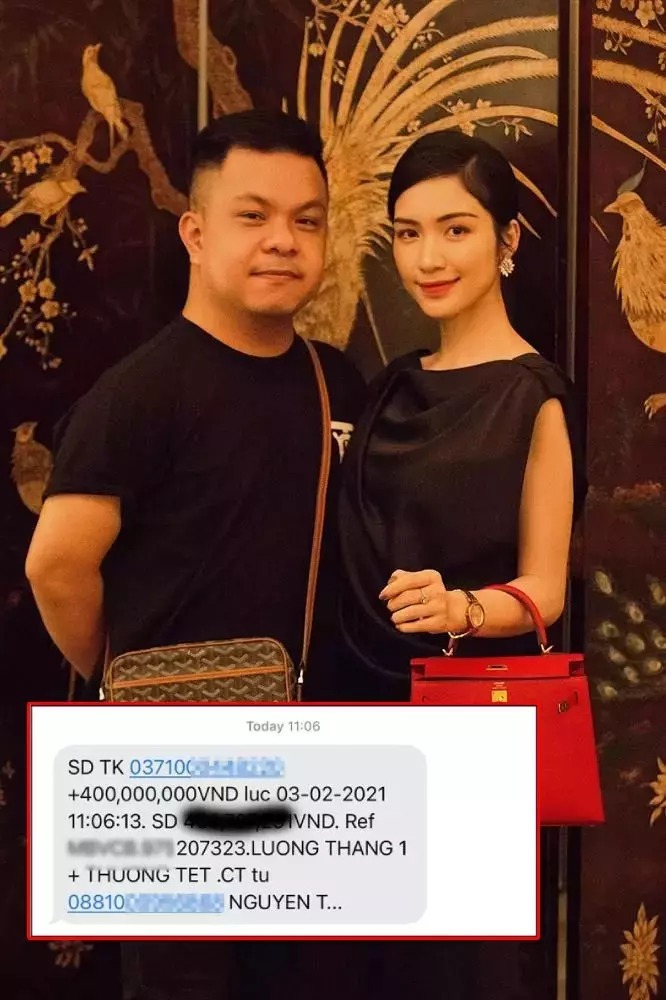 V​​ào dịp Tết Nguyên Đán 2021, quản lý Hoà Minzy hào hứng khoe lương và thưởng từ nữ ca sĩ. Theo đó, anh khiến ai nấy phải tròn mắt khi nhận được tổng số tiền lên đến 400 triệu đồng.