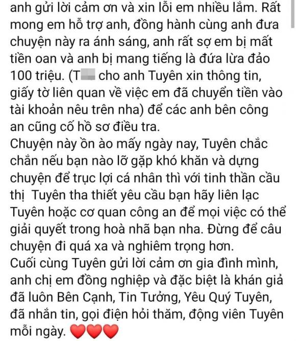 Quách Ngọc Tuyên gặp không ít rắc rối vì ồn ào kêu gọi từ thiện sai