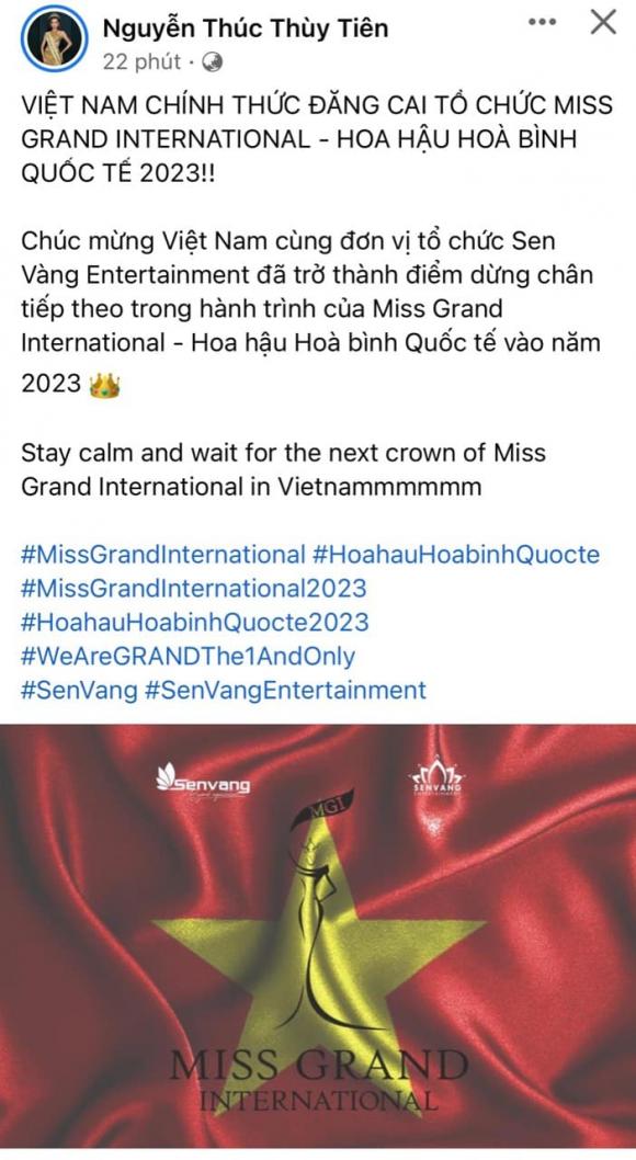 hoa hậu thùy tiên, miss grand, sao việt 