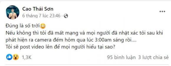 may mắn sau khi xem camera lúc 3 giờ sáng