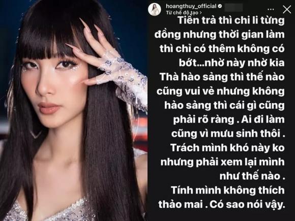 liên quan chuyện bị chèn ép tiền bạc