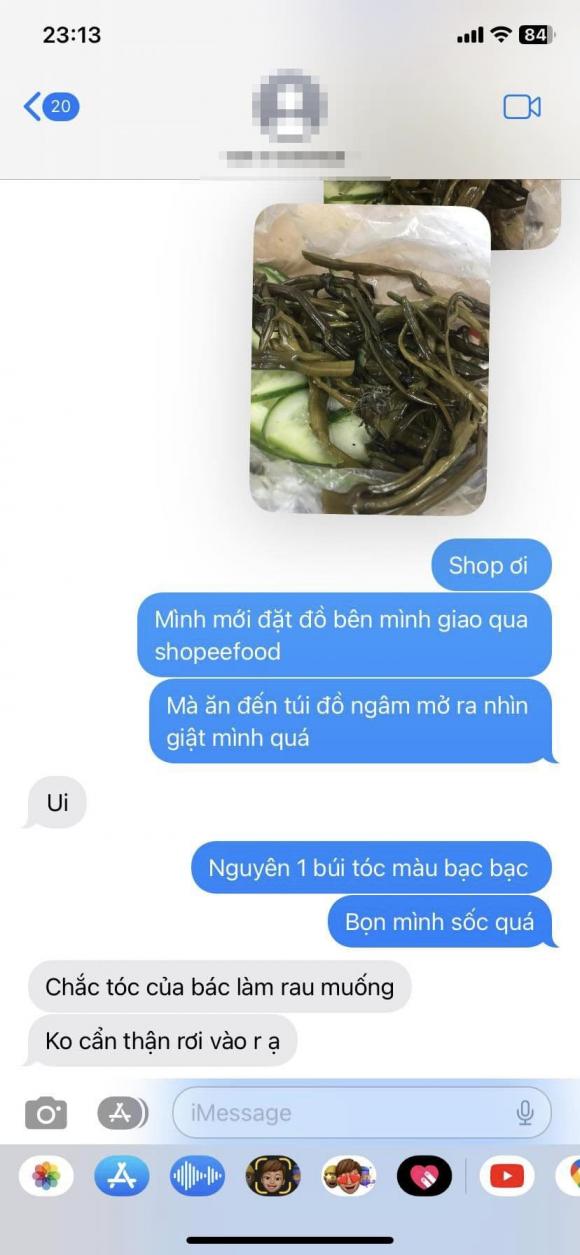 mua đồ ăn online, mua đồ ăn, búi tóc trong đồ ăn