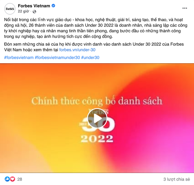 Quyết định mới nhất của Forbes Việt Nam trong vụ Ngô Hoàng Anh bị tố gạ tình: Xoá tên khỏi danh sách Under 30! - Ảnh 2.