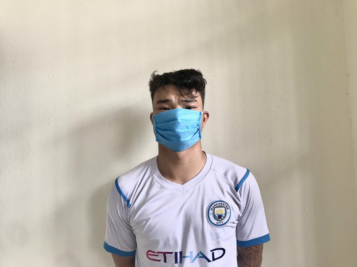 Bùi Huy Lực tại cơ quan Công an. Ảnh: Công an cung cấp.