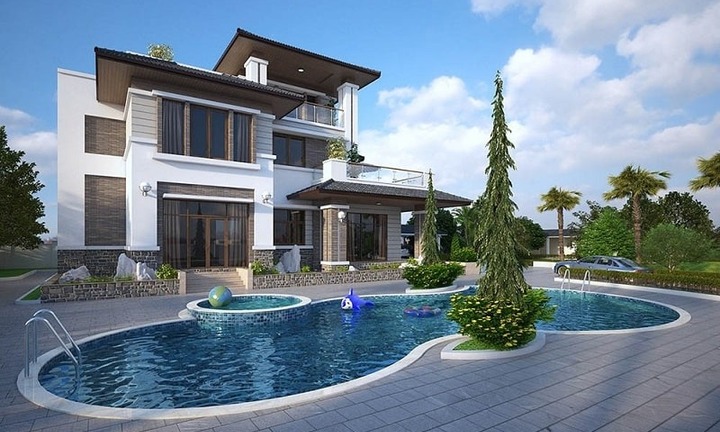 Mẫu biệt thự có hồ bơi