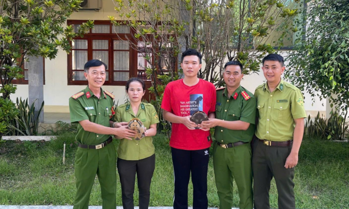 Tin tức thời sự 24h: Nam thanh niên phát hiện 2 cá thể rùa quý hiếm gần suối 