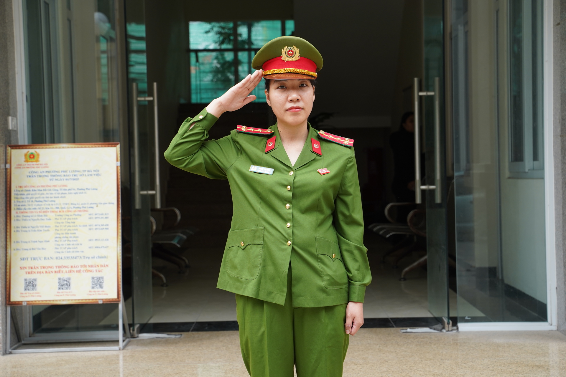 Trong hơn 12 năm gắn bó với nghề, Đại úy Thu đã tham gia xử lý nhiều vụ việc phức tạp.