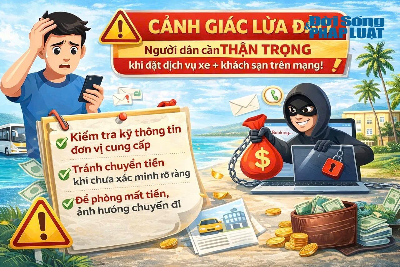 Người dân cần thận trọng, kiểm tra kỹ thông tin đơn vị cung cấp, tránh chuyển tiền khi chưa xác minh rõ ràng để không rơi vào tình trạng mất tiền, ảnh hưởng đến chuyến đi.