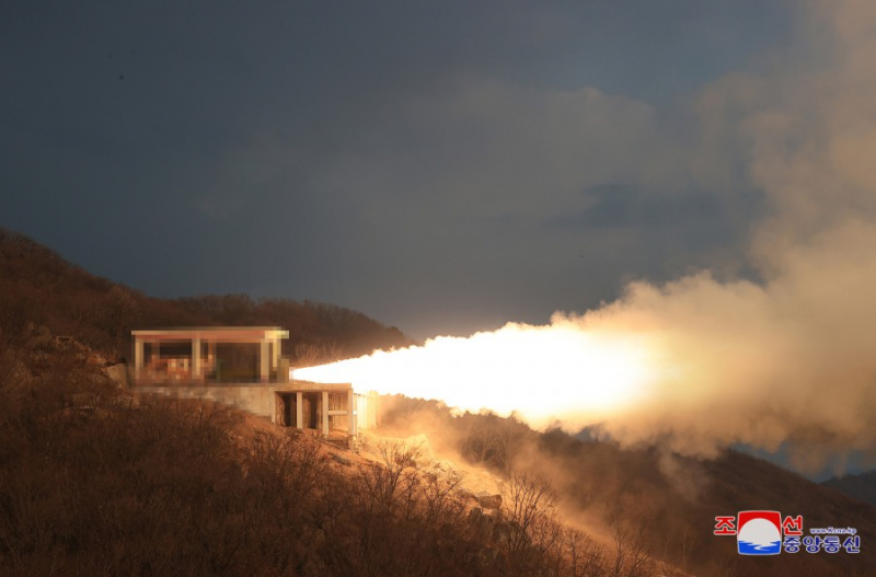 Hình ảnh cuộc thử nghiệm do Triều Tiên công bố. Ảnh: KCNA