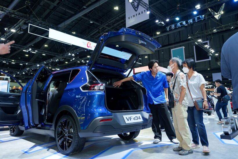 VF e34, VF 5, VF 6 và VF 7 sẽ là các mẫu ô tô điện đầu tiên được bán tại Thái Lan.