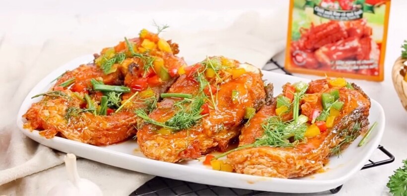 Cách làm cá trắm chiên sốt chua ngọt ăn là ghiền - 4