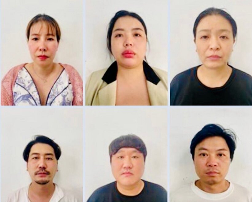 Nhóm đối tượng là chủ, quản lý nhà hàng Vitamin khi bị bắt giữ. Ảnh: VietNamNet