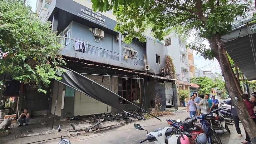 Ngôi nhà xảy ra hỏa hoạn. Ảnh: Pháp luật TP.HCM