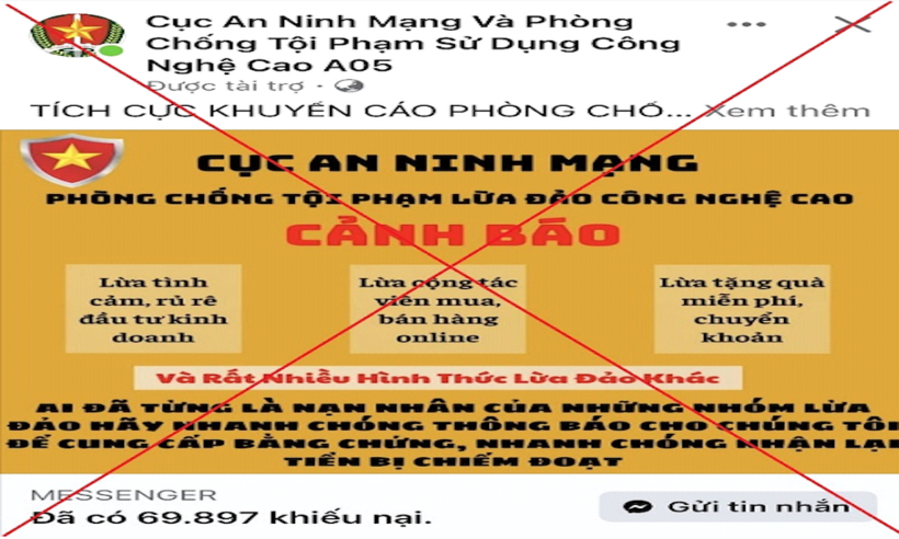 Công an TP.Hà Nội khuyến cáo người dân cảnh giác thủ đoạn giả danh Cục An ninh mạng hỗ trợ lấy lại tiền lừa đảo