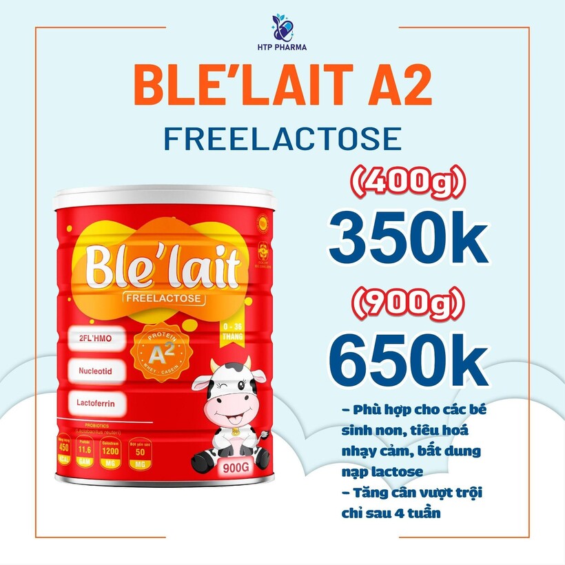 Sữa Ble'lait Freelactose A2 - Giải pháp vàng cho trẻ bất dung nạp đường lactose - 5