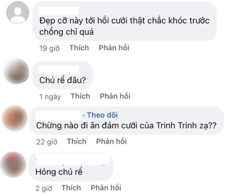 Nhiều người mong ngóng danh tính chú rể của Ngọc Trinh.