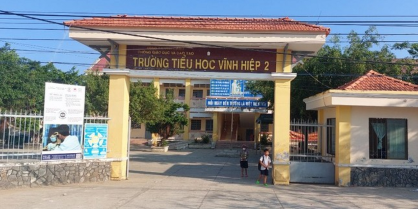 Trường Tiểu học Vĩnh Hiệp 2. Ảnh: Tiền phong