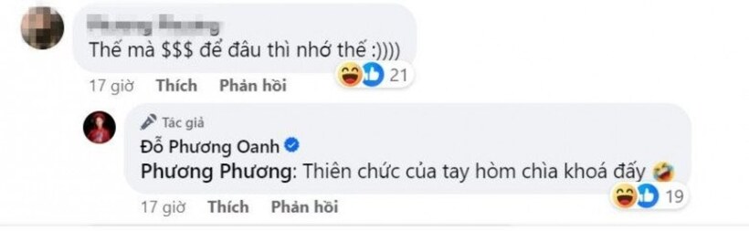 Phương Oanh vô tình tiết lộ chuyện ai là người nắm tiền trong nhà.