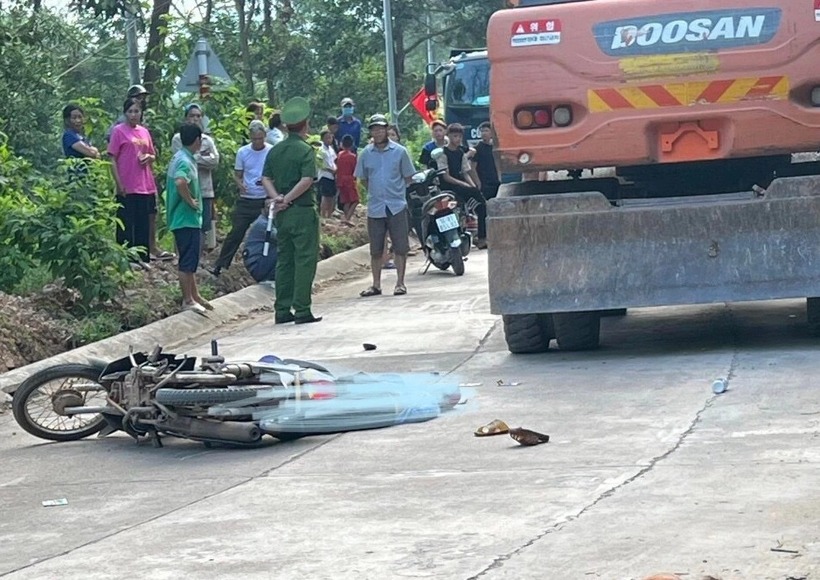 Hiện trường vụ tai nạn khiến một phụ nữ tử vong ở huyện Ba Chẽ. (Ảnh: Giao thông)