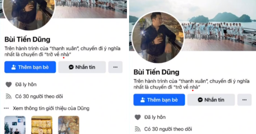 Tài khoản Facebook đối tượng sử dụng để kết bạn tiếp cận với nạn nhân. (Ảnh: Công an Thanh Hóa)