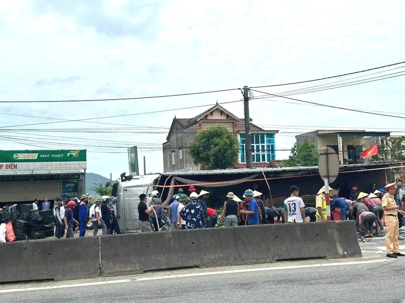 Hiện trường xảy ra vụ tai nạn. Ảnh: Báo Giao thông.