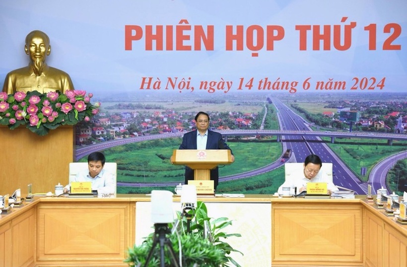 Thủ tướng Chính phủ Phạm Minh Chính - Trưởng Ban Chỉ đạo tại phiên họp lần thứ 12 Ban Chỉ đạo Nhà nước các công trình, dự án quan trọng quốc gia, trọng điểm ngành giao thông vận tải.