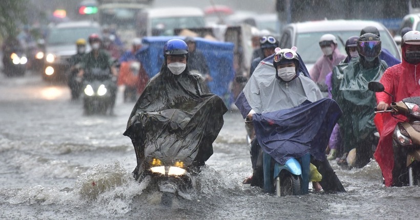 Mưa dông có thể gây ngập cục bộ ở một số nơi. Ảnh minh hoạ