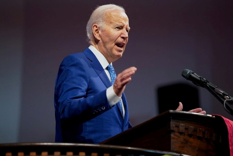 Tổng thống Mỹ Joe Biden cố gắng xoa dịu những lo ngại từ nghị sĩ cũng như cử tri đảng Dân chủ. Ảnh: Reuters