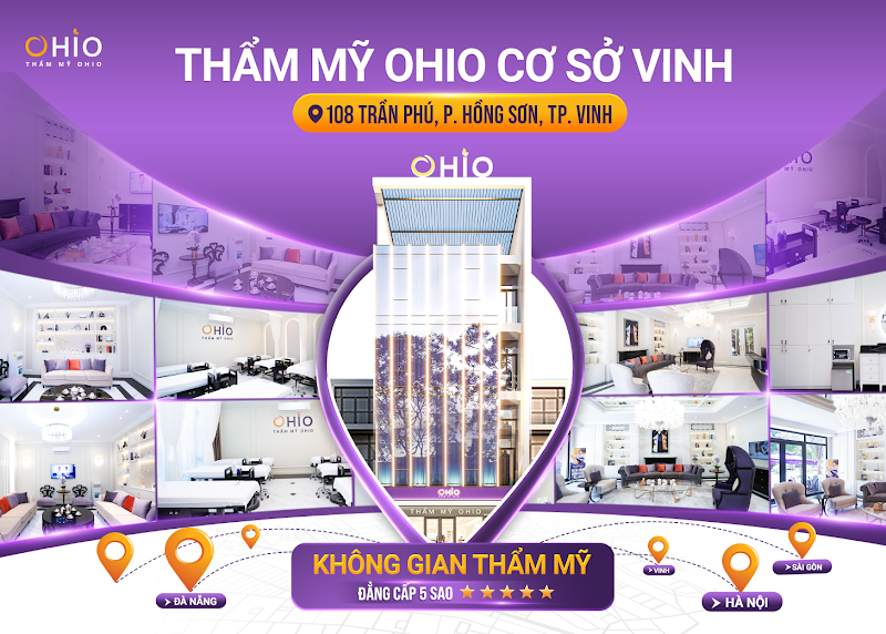 Cơ sở vật chất đẳng cấp 5 sao tại Thẩm mỹ OHIO cơ sở Vinh, Nghệ An